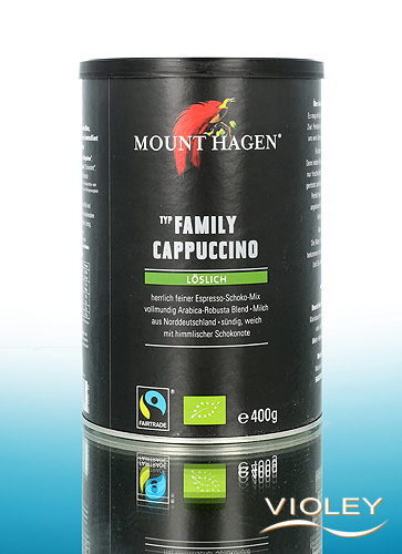 Mount Hagen Organic Cappuccino Family, soluble 400 g