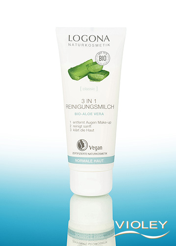 Aloe Vera Reinigungsmilch Mit 40% Bio-Aloe, 200 Ml – Milde Gesichtsreinigung Für Alle Hauttypen, Vegan & Made In Germany