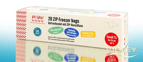 ah! table! Sacs de congélation zippés, petits x 20