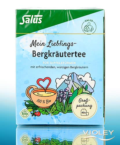 Salus Ma tisane bio préférée avec Mountain Herbs 40 x 1,8 g