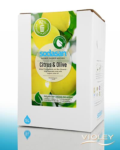 Sodasan Sapone Liquido Agrumi Oliva 5 l su Violey Sodasan Sapone Liquido Agrumi Oliva 5 l su Violey