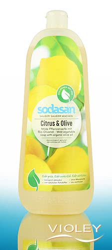 Sodasan Sapone Liquido Agrumi Oliva 1 l su Violey Sodasan Sapone Liquido Agrumi Oliva 1 l su Violey