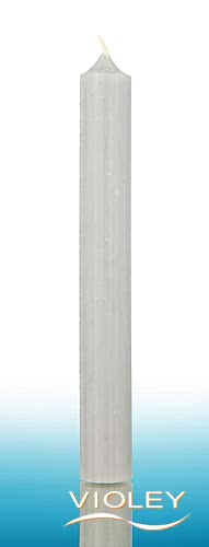 Kerzenfarm Hahn Stabkerze Grau 180 x 22 mm bei Violey