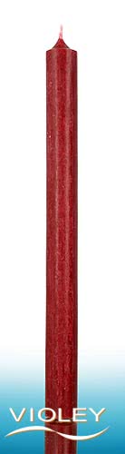 Kerzenfarm Hahn Stabkerze Dunkelrot 250 x 22 mm bei Violey