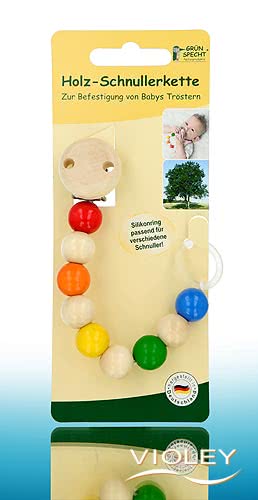 Grünspecht Wooden Dummy Chain, rainbow at Violey1