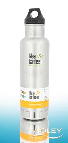 Klean Kanteen Classic Trinkflasche vakuumisoliert 592 ml, silber