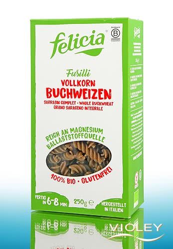 Felicia Organic Wholegrain Buckwheat Pasta Spirals, glutenfree 250 g at  Violey