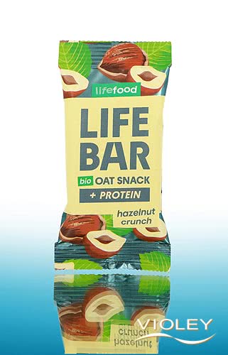 Life Bar lifefood Lifebar Organic Oat Snack + Protein Hazelnut Crunch 40 g